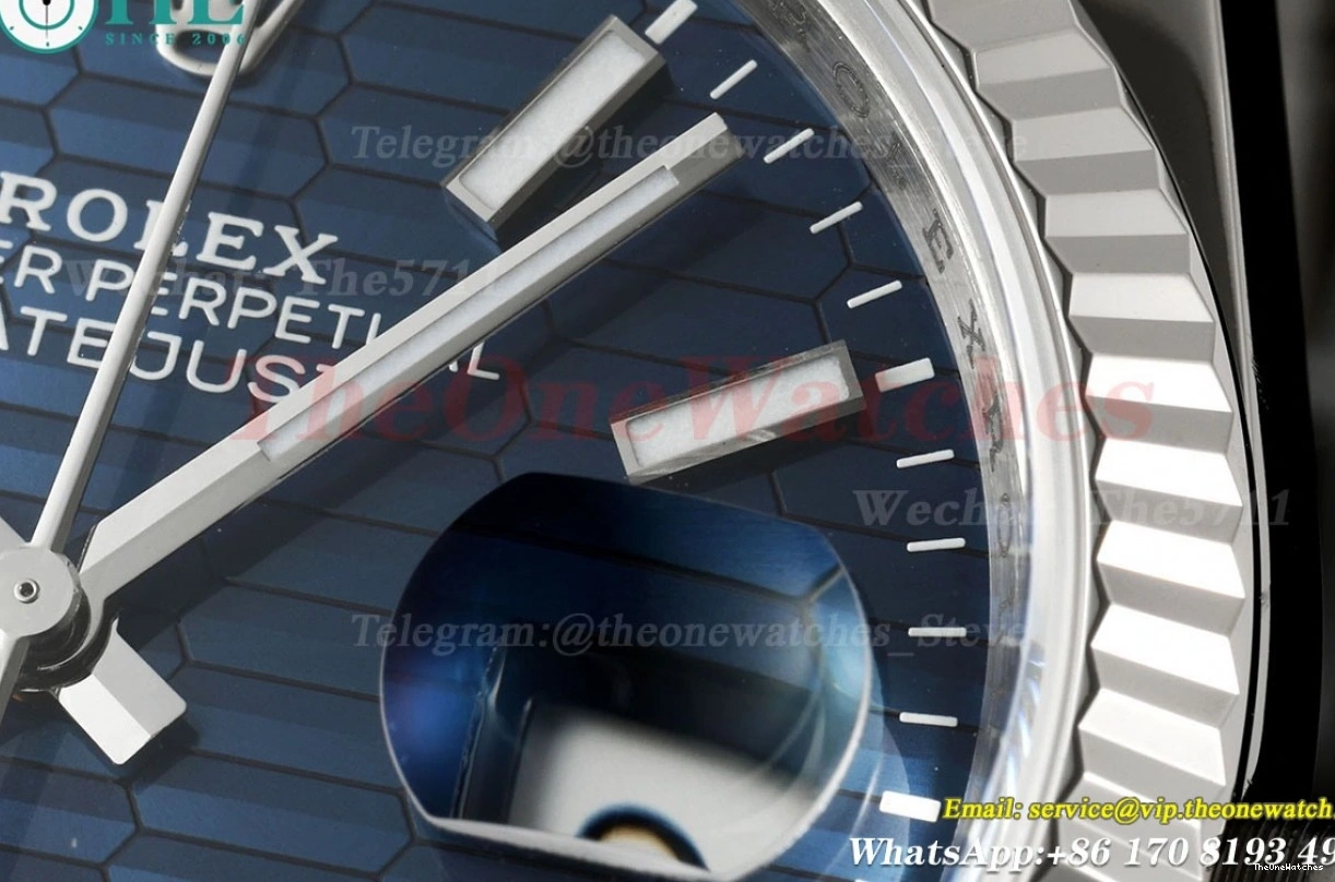 Dial 36mm Jub Datejust SS SS VSF VS3235 126234 Textured Blue 0117